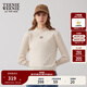 Teenie Weenie小熊女裝冬裝簡(jiǎn)約休閑時(shí)尚中領(lǐng)毛衣貼身打底衫針織衫 乳白色 S 160