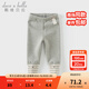 戴維貝拉（DAVE＆BELLA）加絨兒童打底褲彈力女童褲子小童休閑褲冬季新款女寶寶長(cháng)褲童褲 灰色【現貨】 110 cm（建議身高100-110cm）