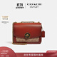 蔻馳（COACH）【專(zhuān)享直降】奧萊女士經(jīng)典標志帆布MADISON 單肩包斜挎包山茶花 棕黃色銹色