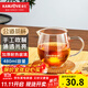 金灶（KAMJOVE） 耐熱玻璃公道杯玻璃茶漏分茶器茶海公杯公平杯茶道杯茶具組合 GO-22（480ml）1個(gè)