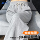 回力加絨闊腿褲女冬季2025新款加厚窄版直筒褲中學(xué)生寬松慵懶風(fēng)運動(dòng)褲