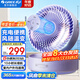 格力（GREE）電風(fēng)扇臺式空氣循環(huán)扇智能風(fēng)隨溫變折疊風(fēng)扇戶(hù)外長(cháng)續航小風(fēng)扇客廳宿舍辦公臺壁兩用 FXTZ-16X60Bh3