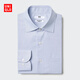 優(yōu)衣庫男裝高性能修身防皺格子襯衫長(cháng)袖襯衣商務(wù)通勤478006 64 湖藍色 S /165/84A