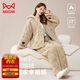 貓人【珊瑚絨三層夾棉】女士睡衣女超厚抗風(fēng)保暖家居服套裝可外穿新品