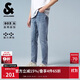杰克·瓊斯（JACK&JONES） 男裝秋季牛仔褲修身彈力多口袋磨破設(shè)計(jì)日常通勤長褲子225332141