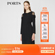PORTS寶姿商場(chǎng)同款女裝秋季新品中長(cháng)款修身連衣裙LA9D086GFB011 黑色 XS (2)