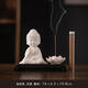 淮漫茶寵擺件新中式禪意白瓷小如來(lái)線(xiàn)香爐香插擺件茶寵家居客廳茶桌茶 德化白瓷平安佛【無(wú)畏 如來(lái)】蓮花+線(xiàn)香+底座