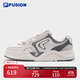 FILA FUSION斐樂(lè )潮牌男鞋50-50 DX滑板生活鞋2025冬季新款休閑鞋 初雪白/雨朦灰色-PR 41