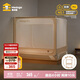 美朵嘉【Pro2】A類(lèi)抑菌嬰兒童防摔圍欄蚊帳家用米白色1.8米【支架加粗】