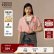 Teenie Weenie小熊女裝亞麻襯衫2025年夏季新款氣質(zhì)通勤薄外套上衣 淺粉色 S