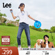 Lee【張凌赫代言】411舒適高腰小直腳中深藍色水洗女牛仔褲A5662 中深藍(25褲長(cháng)) 25 (100-105斤可選)
