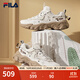 斐樂(lè )（FILA）官方女鞋老爹鞋復古運動(dòng)鞋新款貓爪鞋5代休閑鞋 奶白-GD 38