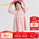 巴拉巴拉童裝女童連衣裙學(xué)院風(fēng)A字裙2025秋寶寶翻領(lǐng)裙子甜美209325111002