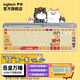 羅技（Logitech） K580鍵盤(pán) 無(wú)線(xiàn)藍牙鍵盤(pán) 便攜時(shí)尚安靜辦公 臺式機筆記本平板手機鍵盤(pán)靜音卡通吾皇萬(wàn)睡系列鍵盤(pán) K580吾皇萬(wàn)睡單鍵盤(pán)【白色】