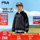 FILA斐樂(lè )兒童童裝加絨衛衣2025年冬季新款男童女童套頭翻領(lǐng)上衣