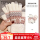 TSFUL保暖手套冬季女加絨加厚騎行全指分指毛絨可愛(ài)卡通韓版簡(jiǎn)約防風(fēng)