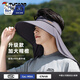 啄木鳥(niǎo)（TUCANO）大檐遮陽(yáng)帽子男士夏季釣魚(yú)防紫外線(xiàn)登山帽2025新款護頸空頂防曬帽 深灰色 【披肩護頸 UPF50+】 均碼【收藏加購優(yōu)先發(fā)貨】