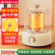 志高（CHIGO）鳥(niǎo)籠取暖器家用小太陽(yáng)烤火爐臥室內速熱電暖氣節能省電桌下小型電暖器電烤爐臺地兩用電暖爐暖腳器 米色1000W【碳晶盤(pán)+無(wú)極調溫】