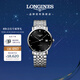 浪琴（LONGINES）瑞士手表 博雅系列 機械鋼帶男表 L49104576