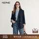 KBNE藏青西裝領(lǐng)短外套女小個(gè)子長(cháng)袖上衣春秋新款氣質(zhì)學(xué)院風(fēng)外衣 藏青色 S