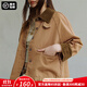 馬登巴恩風(fēng)美式工裝圣達菲夾克燈芯絨拼接帆布外翻領(lǐng)上衣秋季女 卡其色 馬登工裝 M