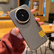 羽唐適用于華為Mate70 Air手機殼新款SUP-AL90亞麻布紋電鍍鈦灰邊復古風(fēng)mate70air保護套英倫外殼 華為Mate70 Air【布紋-四道杠-藏灰】