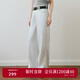 詩(shī)凡黎（'SEIFINI）【解壓褲】詩(shī)凡黎星光璀璨細閃牛仔褲25夏新款高腰輕薄直筒闊腿褲 本白色 M