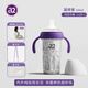 A 2奶瓶1-3歲純鈦保溫杯鈦水杯重力球吸管杯寶寶學(xué)飲杯6個(gè)月以上防嗆 純鈦奶瓶咬吸水嘴（贈直吸杯蓋） 330ml 紫色