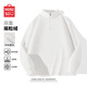 名創(chuàng  )優(yōu)品（MINISO）加絨保暖打底衫男款秋冬搖粒絨半高領(lǐng)寬松顯瘦長(cháng)袖t恤 白 XL