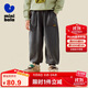 迷你巴拉男女童褲子秋可調節寬松兒童束腳褲彈力休閑長(cháng)褲2025新品