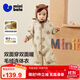 迷你巴拉【暖芯絨絨衣】巴拉嬰兒連體衣外出幼兒衣服保暖雙面絨兩面穿外套