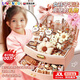 翎喏【百萬(wàn)熱銷(xiāo)】英國過(guò)家家玩具兒童首飾禮盒公主發(fā)飾3-6-10歲女孩生 美拉德色系公主首飾禮盒