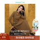 茵曼（INMAN）【曠野美拉德】新中式拼接連衣裙2025春秋女裝新品長(cháng)袖打底裙子 深棕色 XL