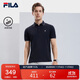 FILA 斐樂(lè )官方polo衫男2025年夏季涼感短袖t恤透氣男士休閑商務(wù)上衣