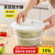 川島屋蔬菜脫水器沙拉甩干器洗水果洗菜盆瀝水神器甩干機甩水菜籃 蔬菜脫水器5L