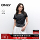 ONLY2025夏季新款個(gè)性漸變水洗顯瘦水鉆純棉短袖T恤女|125201022 H1Z黑色 M