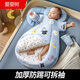 愛(ài)嬰樹(shù)嬰兒睡袋寶寶秋冬季加厚保溫純棉防寒防踢被子神奇防風(fēng)恒溫被 奧利藍-冬季加厚加大【新疆長(cháng)絨棉】 S碼-適合身高72cm以下（0-12個(gè)月）