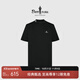 比音勒芬【Q彈針織面料】夏季半高領(lǐng)彈力時(shí)尚舒適休閑運動(dòng)短袖T恤男士上衣 07黑色 M （100）