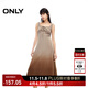 ONLY秋季漸變水洗方領(lǐng)中長(cháng)款吊帶牛仔連衣裙女|124142019 E09 利口褐色 165/84A/M