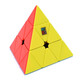 魔域文化魔方教室 魅龍金字塔 三階金字塔魔方三角魔方磨砂面附教程兒童 免貼紙彩色