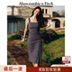 Abercrombie & Fitch【優(yōu)雅小碎花】女裝25夏季美式田園修身赫本風(fēng)連衣裙159-5697 海軍藍波點(diǎn) XS 150/84A 短版