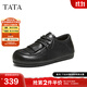 他她（TATA）女鞋2025秋勃肯鞋外穿內增高深口鞋百搭平底鞋子CJG01CM5 黑色 37