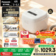 松下（Panasonic）【國家補貼20%】白月光低糖電飯煲0涂層IH家用無(wú)涂層電飯鍋4-5人不銹鋼一級能效4升SR-HJSL151-W
