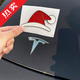 高品質(zhì)tsl裝飾新年帽3D立體車(chē)貼新年裝飾品創(chuàng  )意車(chē)標圣誕尾標 圣誕帽3D立體無(wú)痕貼【一只裝】 升級高品質(zhì)-不傷車(chē)漆-防水防曬