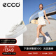 愛(ài)步（ECCO）休閑鞋女 厚底增高百搭平底鞋板鞋休閑運動(dòng)鞋 街頭219613 石灰色/白色/稻黃色21961361220 37