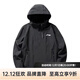 LI-NING 1990李寧沖鋒衣三合一男女防水夾克運動(dòng)風(fēng)衣戶(hù)外登山休閑外套可拆 黑色 單帽子可拆卸 L建議100-120斤