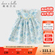 戴維貝拉（DAVE＆BELLA）2025夏季新款女寶寶公主裙純棉女童碎花裙兒童連衣裙甜美小童裙子 花朵印花【現貨】 120 cm（建議身高110-120cm）