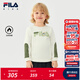 FILA X 彼得兔聯(lián)名兒童童裝衛衣2025年冬季新款男童小童加絨上衣 云菇白-WT 110