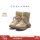 COZY STEPS可至【方槍槍同款】男女款冬新款厚底羊皮毛一體保暖太空雪地靴 燕麥奶棕 （女） 38