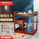 金灶（KAMJOVE） 多功能組合式木雕移動(dòng)茶車(chē)茶盤(pán) 整套茶具套裝全自動(dòng)上水電熱水壺 KW-6000配套泡茶壺H-K9 1個(gè)